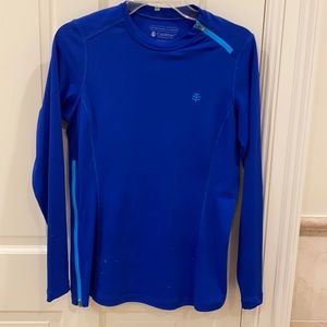 Coolibar royal blue rash guard 50+ UPF size S